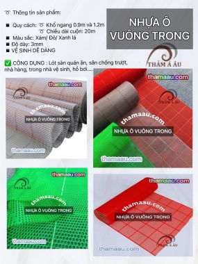 Nhựa Ô Vuông Trong